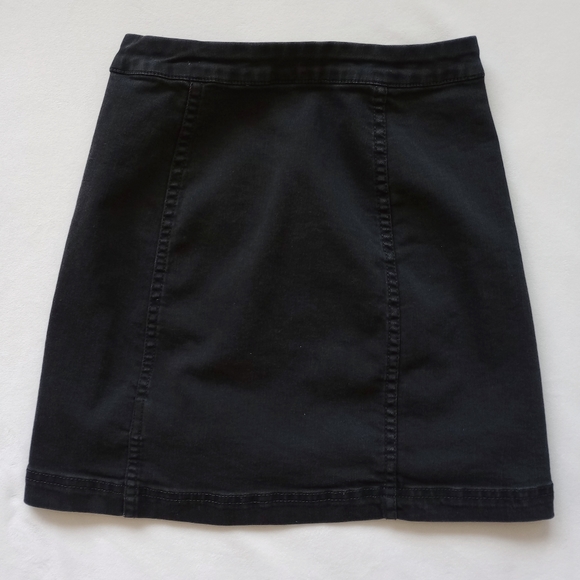 Free People Black Mini Skirt - Picture 3 of 6